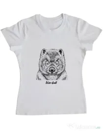 Tricou ADLER dama Wombat Alb