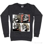 Bluza ADLER dama Let it be Negru melanj