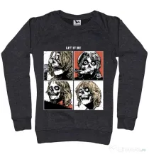 Bluza ADLER dama Let it be Negru melanj
