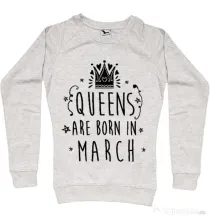 Bluza ADLER dama Queens are born in March Migdala melanj