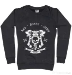 Bluza ADLER dama Bad bones crew crest Negru melanj