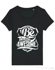 Tricou STANLEY STELLA dama Be awesome Negru