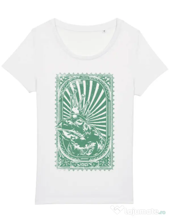 Tricou STANLEY STELLA dama Frog king Alb