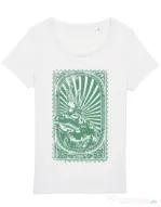 Tricou STANLEY STELLA dama Frog king Alb