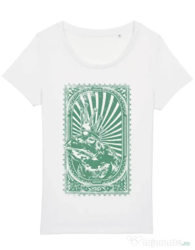 Tricou STANLEY STELLA dama Frog king Alb