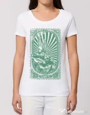 Tricou STANLEY STELLA dama Frog king Alb