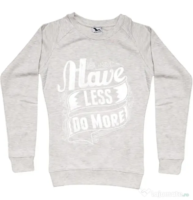 Bluza ADLER dama Have less do more Migdala melanj