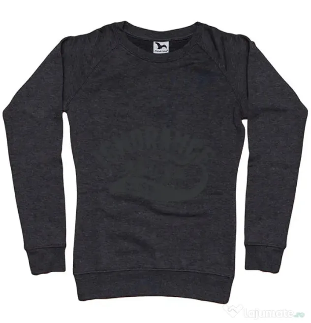 Bluza ADLER dama Ignorance is bliss Negru melanj