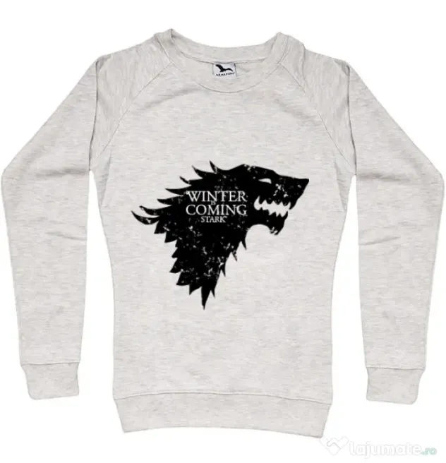Bluza ADLER dama Winter is coming Stark Migdala melanj