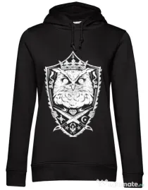 Hoodie dama cu gluga King of the night Negru