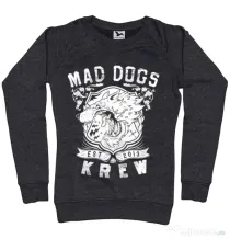 Bluza ADLER dama Mad dogs krew Negru melanj