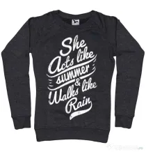Bluza ADLER dama She acts like summer Negru melanj
