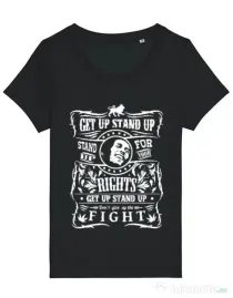 Tricou STANLEY STELLA dama Stand up for your rights Negru
