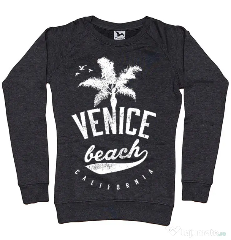 Bluza ADLER dama Venice beach California Negru melanj