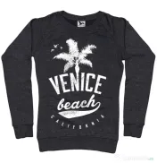 Bluza ADLER dama Venice beach California Negru melanj