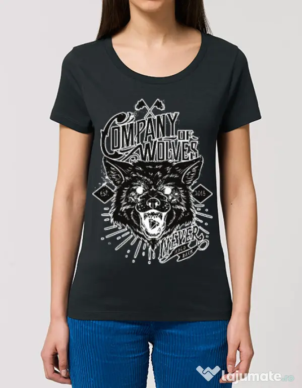 Tricou STANLEY STELLA dama Company of wolves Negru