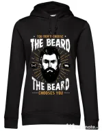 Hoodie dama cu gluga The beard choice Negru