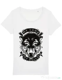 Tricou STANLEY STELLA dama My Land My Rules Alb
