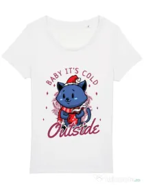 Tricou STANLEY STELLA dama Its cold outside Alb
