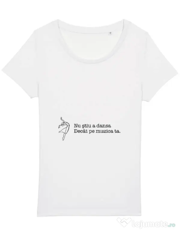 Tricou STANLEY STELLA dama Nu stiu a dansa Alb