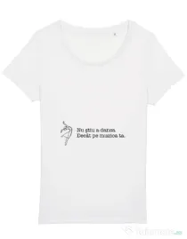 Tricou STANLEY STELLA dama Nu stiu a dansa Alb