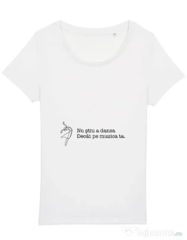 Tricou STANLEY STELLA dama Nu stiu a dansa Alb