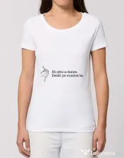 Tricou STANLEY STELLA dama Nu stiu a dansa Alb