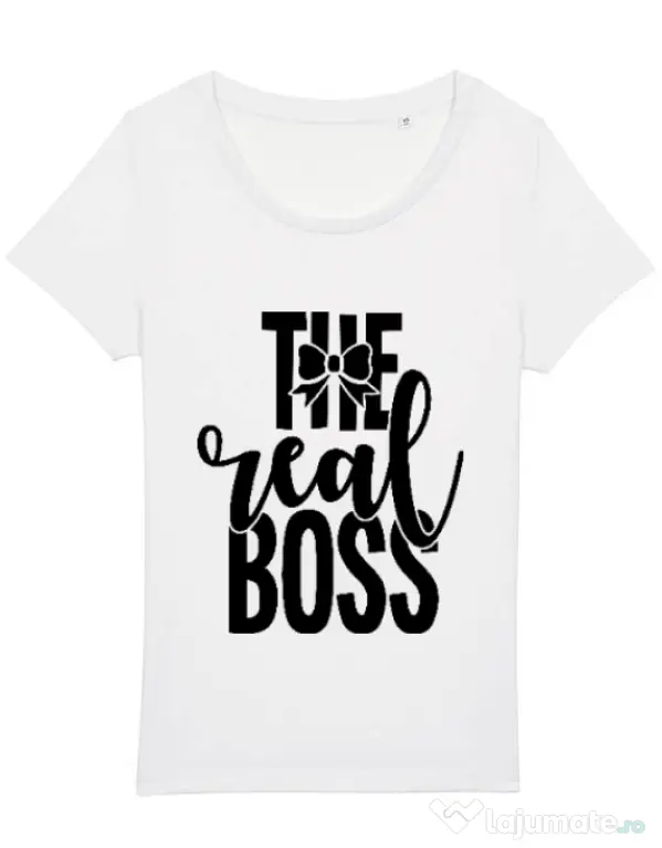 Tricou STANLEY STELLA dama The real boss Alb