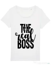 Tricou STANLEY STELLA dama The real boss Alb