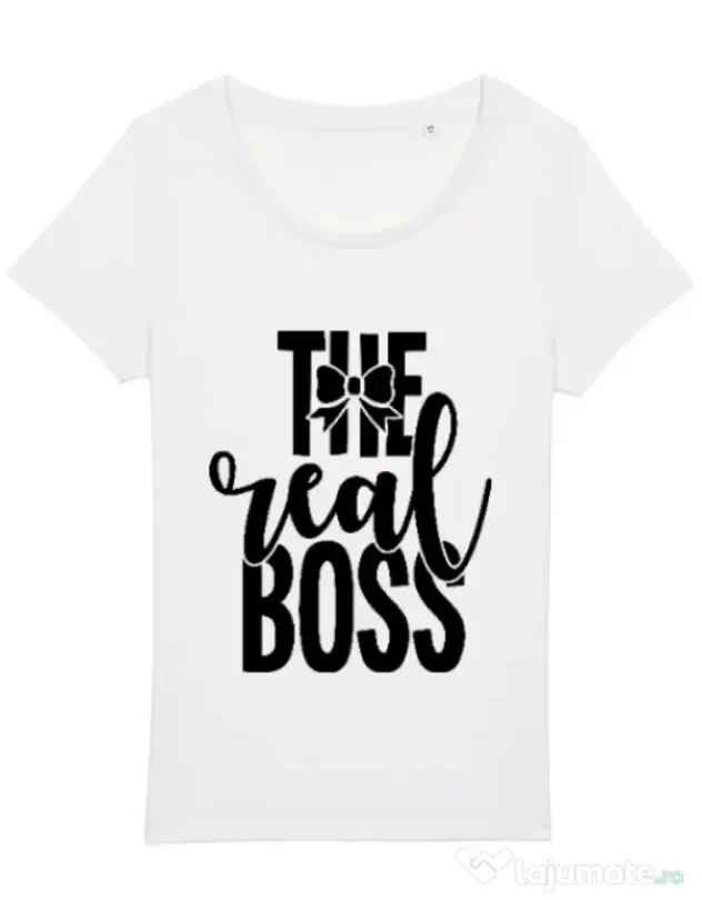 Tricou STANLEY STELLA dama The real boss Alb