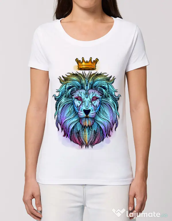 Tricou STANLEY STELLA dama Lion king Alb