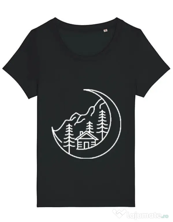 Tricou STANLEY STELLA dama Moon life Negru