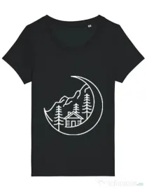 Tricou STANLEY STELLA dama Moon life Negru