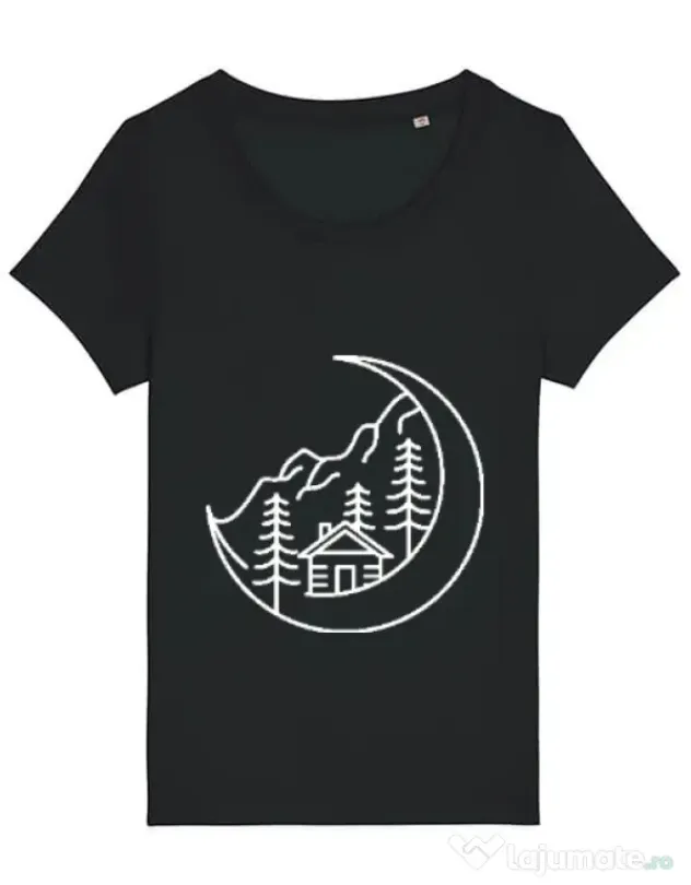 Tricou STANLEY STELLA dama Moon life Negru