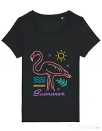 Tricou STANLEY STELLA dama Flamingo endless summer Negru