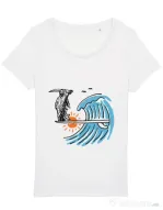 Tricou STANLEY STELLA dama Grim surfer Alb