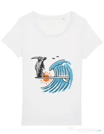 Tricou STANLEY STELLA dama Grim surfer Alb