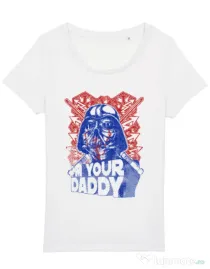 Tricou STANLEY STELLA dama Your daddy Alb