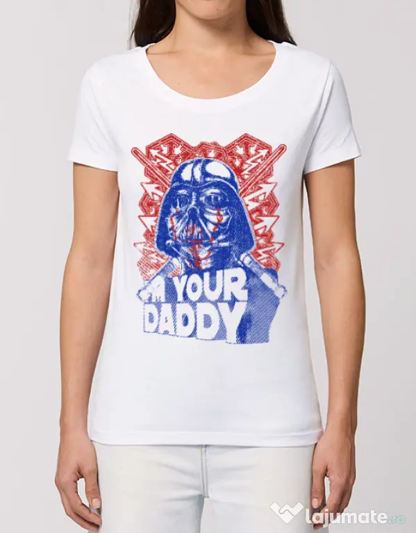 Tricou STANLEY STELLA dama Your daddy Alb