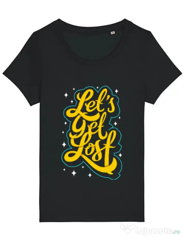 Tricou STANLEY STELLA dama Let\'s get lost Negru