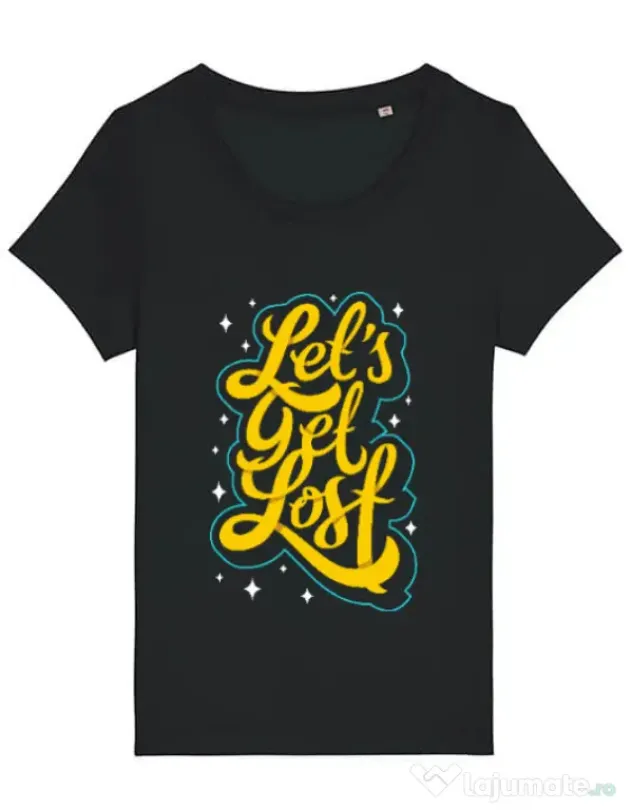 Tricou STANLEY STELLA dama Let\'s get lost Negru