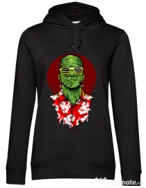 Hoodie dama cu gluga Frank holiday Negru