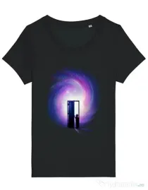 Tricou STANLEY STELLA dama Doors to the future Negru