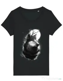 Tricou STANLEY STELLA dama Night wolf Negru