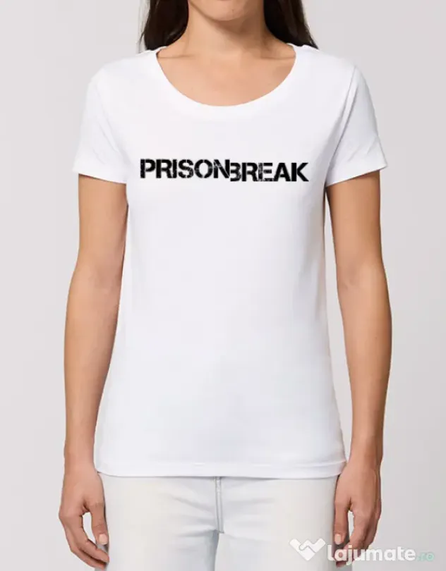 Tricou STANLEY STELLA dama Prison break Alb