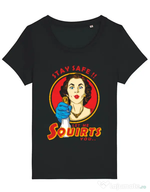 Tricou STANLEY STELLA dama Squirts Negru