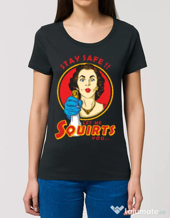 Tricou STANLEY STELLA dama Squirts Negru