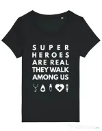 Tricou STANLEY STELLA dama Medical heroes Negru