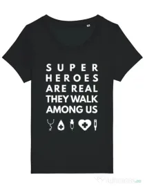 Tricou STANLEY STELLA dama Medical heroes Negru