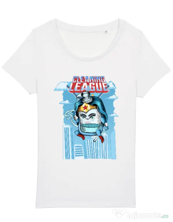 Tricou STANLEY STELLA dama Cleaning league gel Alb
